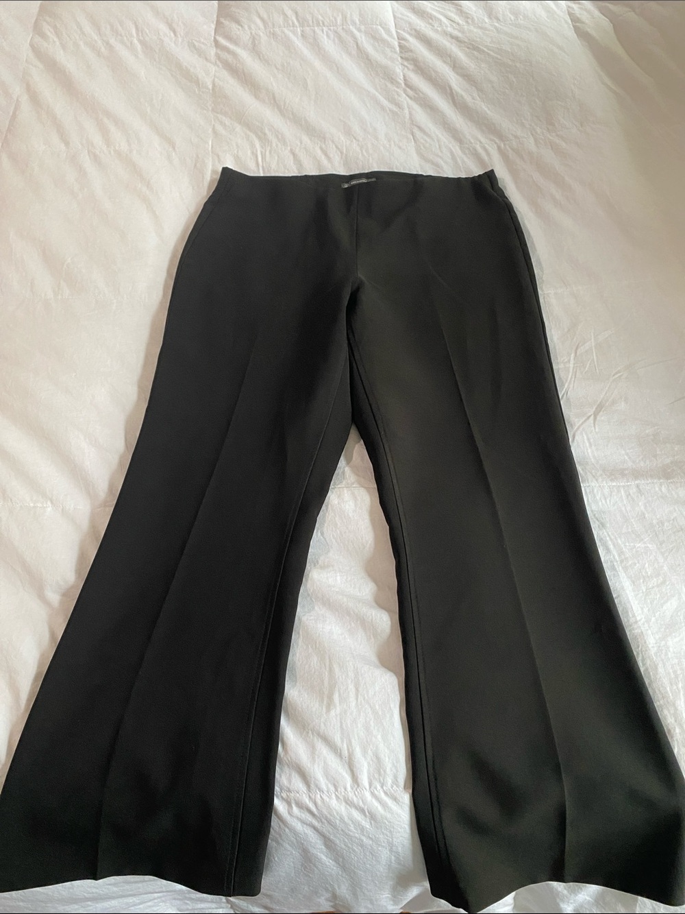 Adrianna Papell Black Flared Stretch Pants